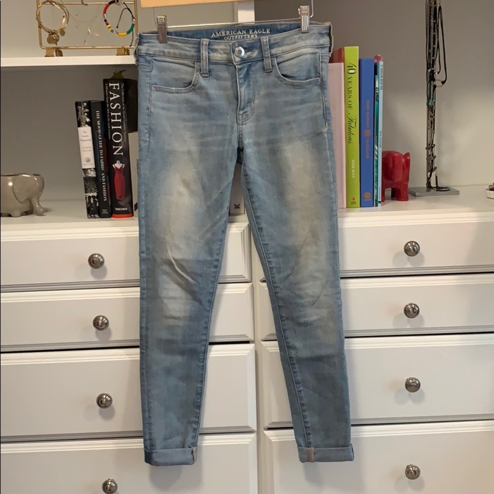 Light wash jeans